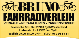 Bruno Fahrradverleih auf Sylt